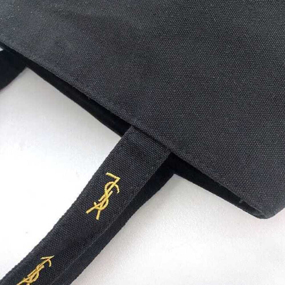 Yves Saint Laurent Tote Bag Black Parfums YSL Embroidery Eco Shoulder Birthday - Picture 7 of 10